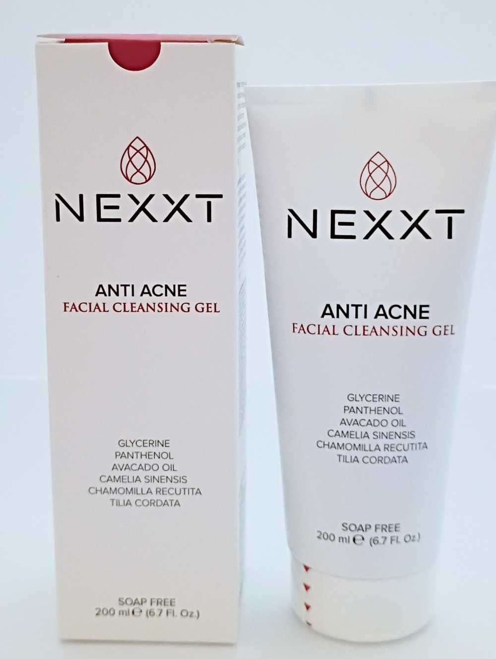 Nexxt Anti Acne Facial Cleansing Gel 200ml 6.7oz Soap Free Face Wash NEW